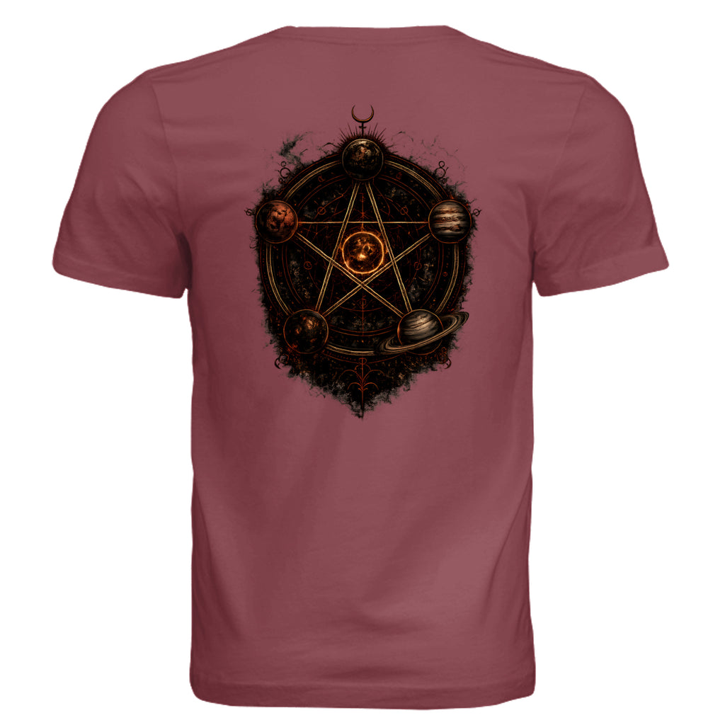 Solid Maroon Triblend - 3413C - BACK