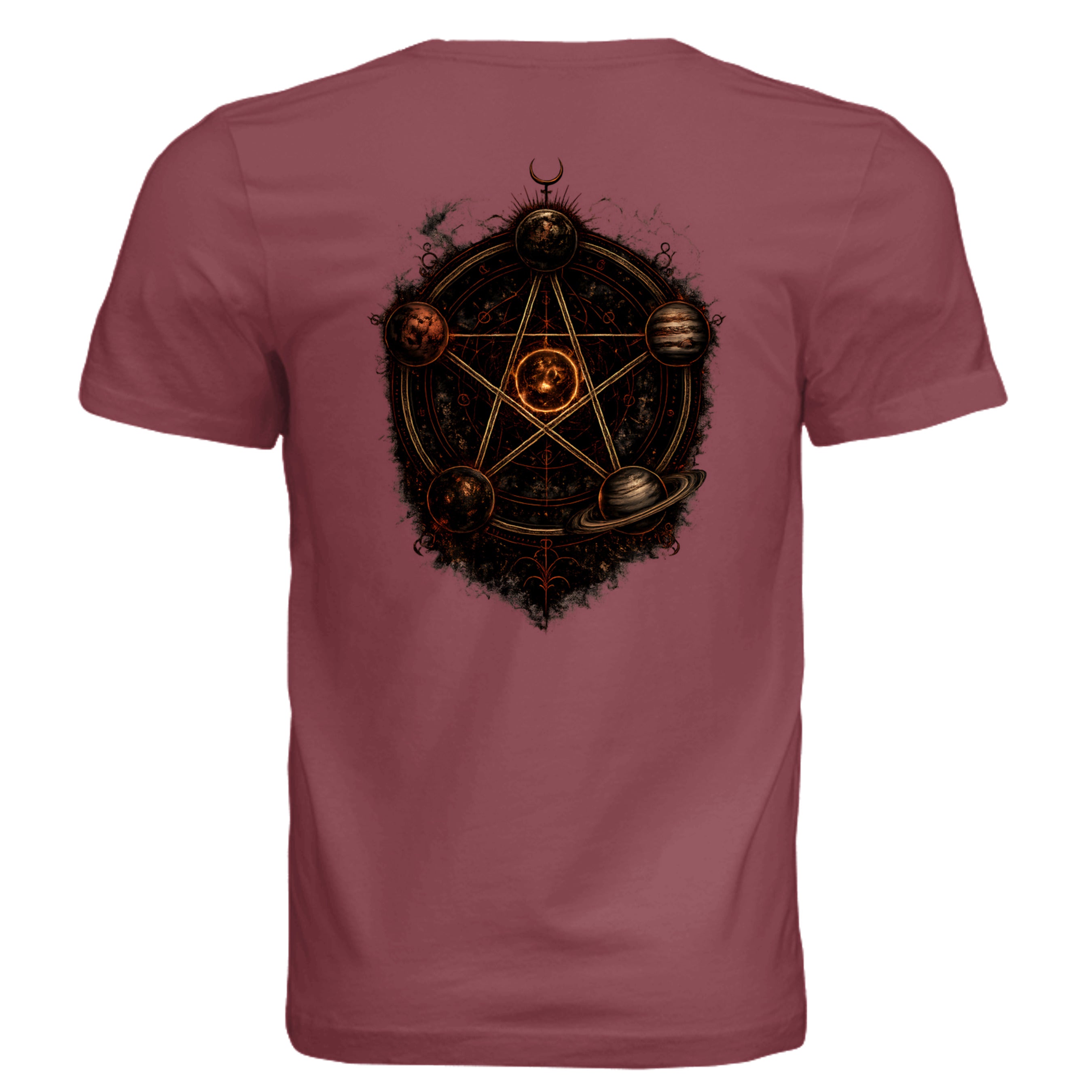 Solid Maroon Triblend - 3413C - BACK