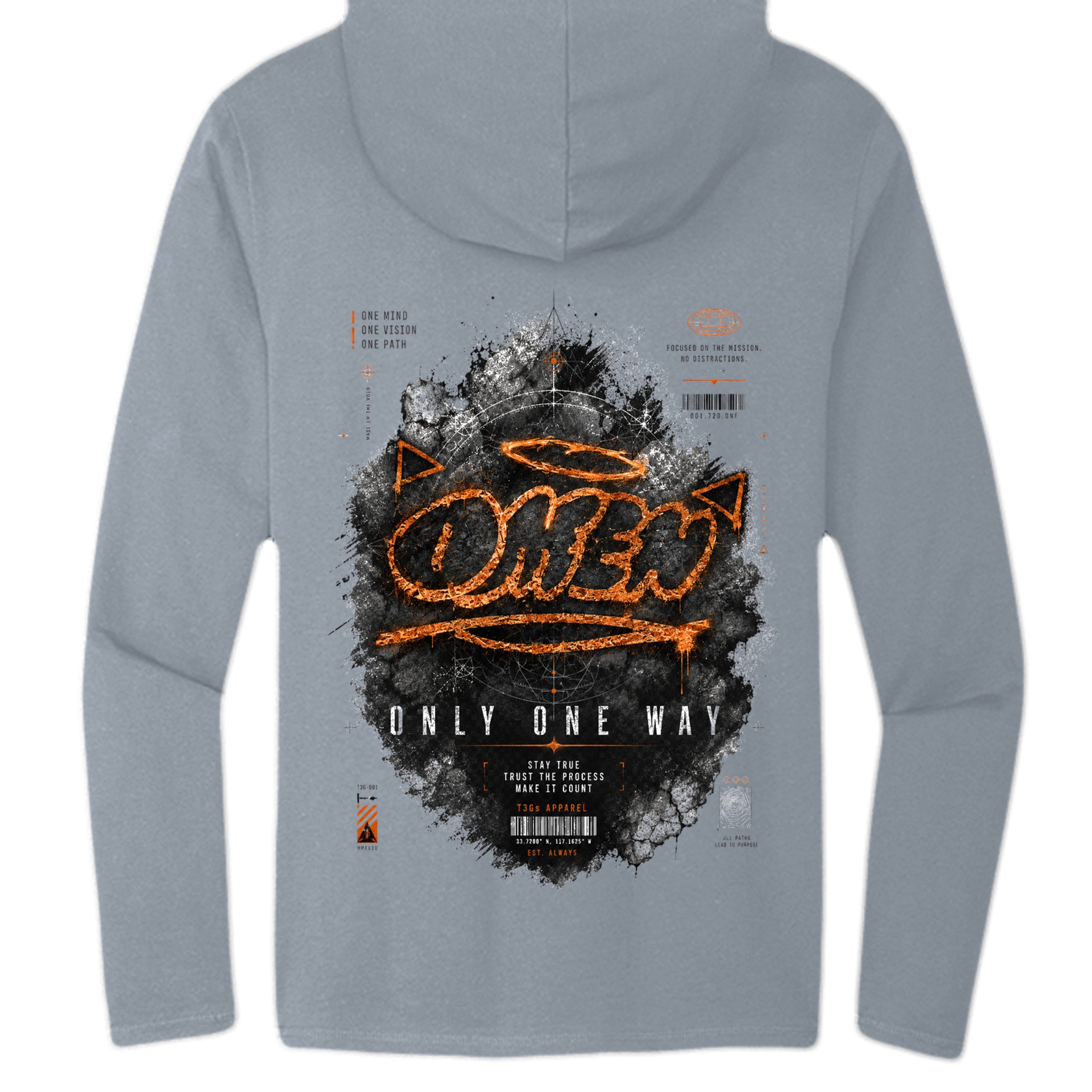 Flint Blue Heather - DT571 - BACK